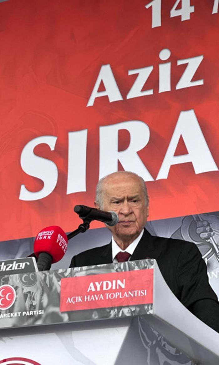 MHP GENEL BAŞKANI BAHÇELİ: "ASKERLERİMİZİ ŞEHİT EDENLER, KILIÇDAROĞLU'NUN YANINDADIR" "CHP VE İYİ PARTİ YÖNETİMİ PKK'YLA SADECE İTTİFAK HALİNDE DEĞİL, BU BÖLÜCÜ VE CANİ ÖRGÜTÜN YEDEĞİ HALİNE GELMİŞLERDİR" "14 MAYIS'TA TÜRKİYE YÜZYILI'NIN İLK ADIMINI ATACAĞIZ"