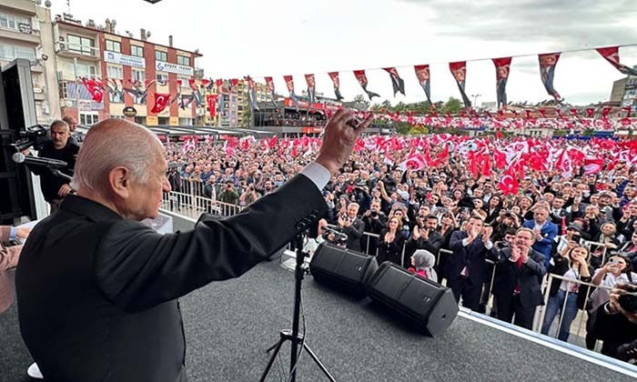 MHP GENEL BAŞKANI BAHÇELİ: "ASKERLERİMİZİ ŞEHİT EDENLER, KILIÇDAROĞLU'NUN YANINDADIR" "CHP VE İYİ PARTİ YÖNETİMİ PKK'YLA SADECE İTTİFAK HALİNDE DEĞİL, BU BÖLÜCÜ VE CANİ ÖRGÜTÜN YEDEĞİ HALİNE GELMİŞLERDİR" "14 MAYIS'TA TÜRKİYE YÜZYILI'NIN İLK ADIMINI ATACAĞIZ"