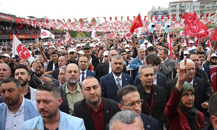 MHP GENEL BAŞKANI BAHÇELİ: "ASKERLERİMİZİ ŞEHİT EDENLER, KILIÇDAROĞLU'NUN YANINDADIR" "CHP VE İYİ PARTİ YÖNETİMİ PKK'YLA SADECE İTTİFAK HALİNDE DEĞİL, BU BÖLÜCÜ VE CANİ ÖRGÜTÜN YEDEĞİ HALİNE GELMİŞLERDİR" "14 MAYIS'TA TÜRKİYE YÜZYILI'NIN İLK ADIMINI ATACAĞIZ"