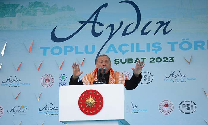 CUMHURBAŞKANI ERDOĞAN, AYDIN'DAN MEYDAN OKUDU "TÜRKİYE'NİN AYAĞINA PRANGALAR VURMAYI BAŞARAMAYACAKSINIZ" "TÜRKİYE YÜZYILI'NIN ÖNÜNE GEÇEMEYECEKSİNİZ"