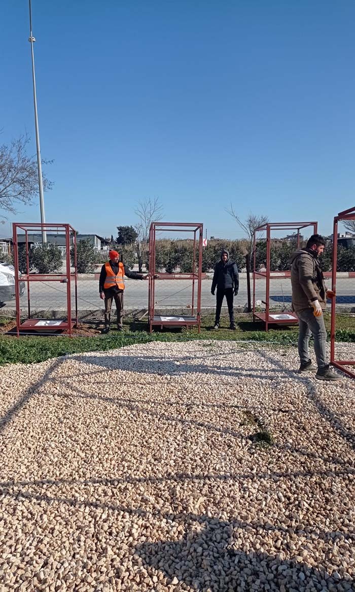 HATAY'DA 'BOZDOĞAN KIL ÇADIR KENTİ' KURULUYOR DEPREM BÖLGESİNDE AYDIN'DAN 449 PERSONEL GÖREV YAPIYOR