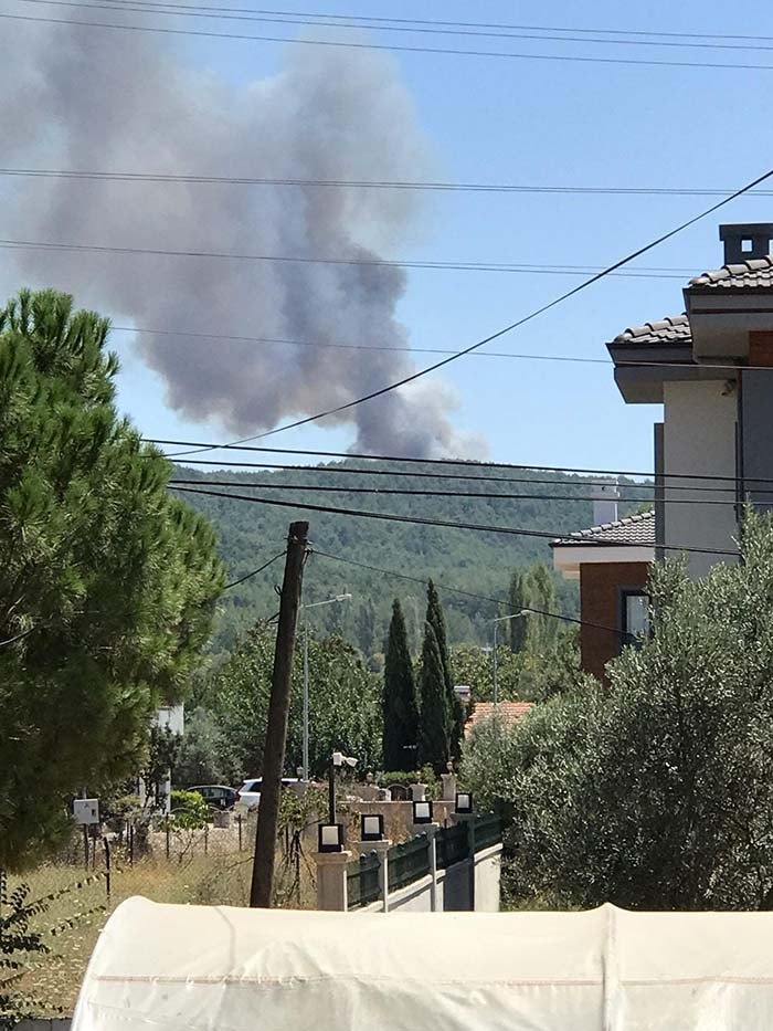 MUĞLA'DA EŞ ZAMANLI ORMAN YANGINI
