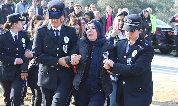 ÇİNELİ ŞEHİT KOMİSER SON YOLCULUĞUNA UĞURLANDI