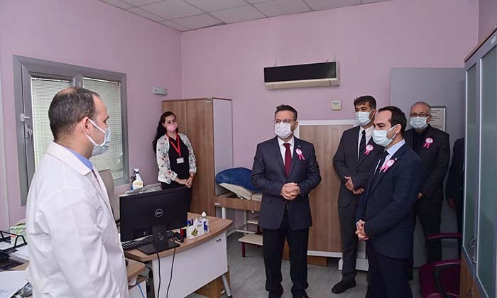 VALİ AKSOY, ONKOLOJİ HASTALARINI ZİYARET ETTİ