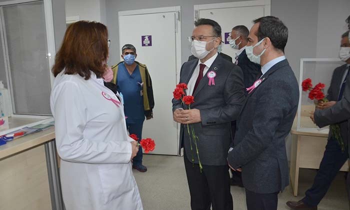 VALİ AKSOY, ONKOLOJİ HASTALARINI ZİYARET ETTİ