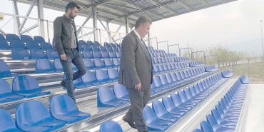 BUHARKENT'TE, 250 KİŞİLİK TRİBÜN İNŞAATI TAMAMLANDI