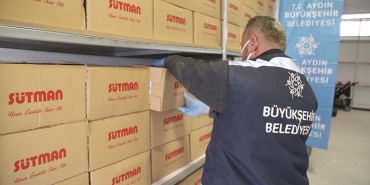 AYDIN BÜYÜKŞEHİR ÜCRETSİZ SÜT DAĞITIMINA BAŞLADI