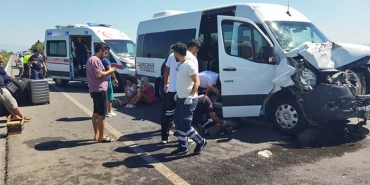 AYDIN'DA TRAFİK KAZASI: 10 YARALI
