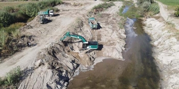 KARPUZLU'DA YATAK TEMİZLEME ÇALIŞMALARI YAPILDI
