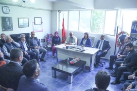BAŞKAN ÇERÇİOĞLU, ÇİNELİ MUHTARLAR İLE BİR ARAYA GELDİ