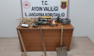 KAÇAK KAZIYA HAZIRLIK YAPIYORLARDI, KAZAMADAN YAKALANDILAR JANDARMA EKİPLERİNDEN KAÇAK KAZI OPERASYONU: 6 GÖZALTI