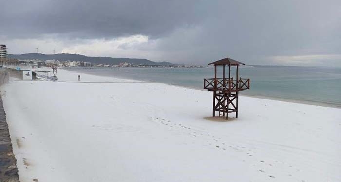 KAR YAĞMADI AMA ÇEŞME BEYAZA BÜRÜNDÜ