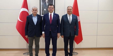 BAŞKAN ENVER SALİH DİNÇER İBB BAŞKANI İMAMOĞLU ZİYARETİ (2)