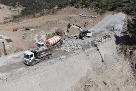 ÇİNE'DEKİ GÖLET ÇALIŞMASI DEVAM EDİYOR