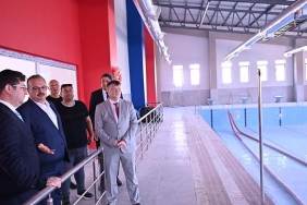 ÇİNE'DE GENÇLİK MERKEZİ VE YÜZME HAVUZU ÇALIŞMALARINDA SONA GELİNDİ