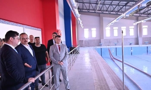 ÇİNE'DE GENÇLİK MERKEZİ VE YÜZME HAVUZU ÇALIŞMALARINDA SONA GELİNDİ