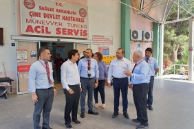 ÇİNE DEVLET HASTANESİ'NDE İNCELEMELERDE BULUNULDU
