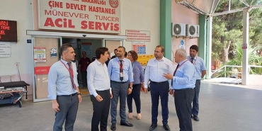 ÇİNE DEVLET HASTANESİ'NDE İNCELEMELERDE BULUNULDU