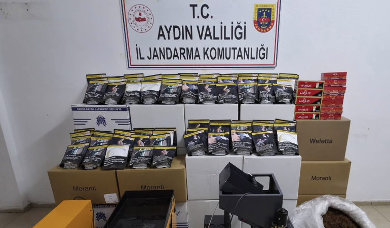 Çine’de kaçak tütün operasyonu