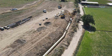 ÇİNE'DE 38 BİN DEKAR ARAZİ MODERN SİSTEME KAVUŞACAK BİNLERCE DEKAR ARAZİYE VERİM GETİRECEK PROJE SÜRÜYOR