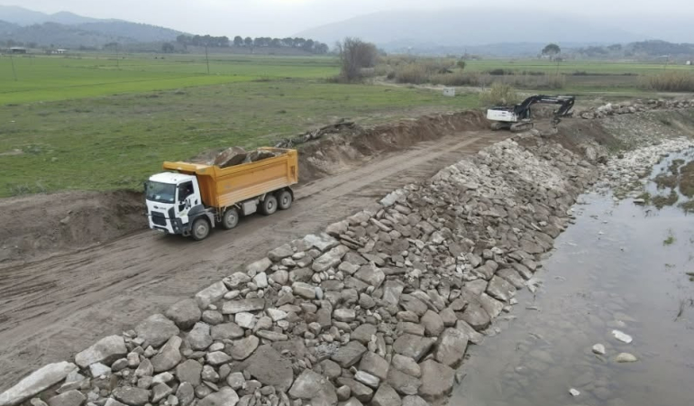 Çine Sulaması inşaatında çalışmalar sürüyor